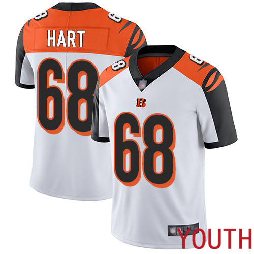 Cincinnati Bengals Limited White Youth Bobby Hart Road Jersey NFL Footballl #68 Vapor Untouchable->cincinnati bengals->NFL Jersey